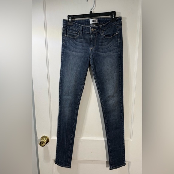 Paige Peg Classic Blue Skinny Jeans - Picture 2 of 5